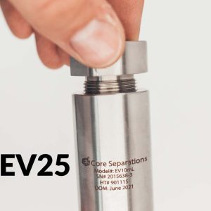 Core Separations 25mL CO2 extraction vessel used on supercritical fluid extraction machines such as ESS and the waters MV10-ASME Product.